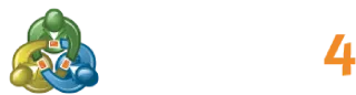 شعار منصة MetaTrader 4 (MT4) للتداول لدى تريد فيو مينا